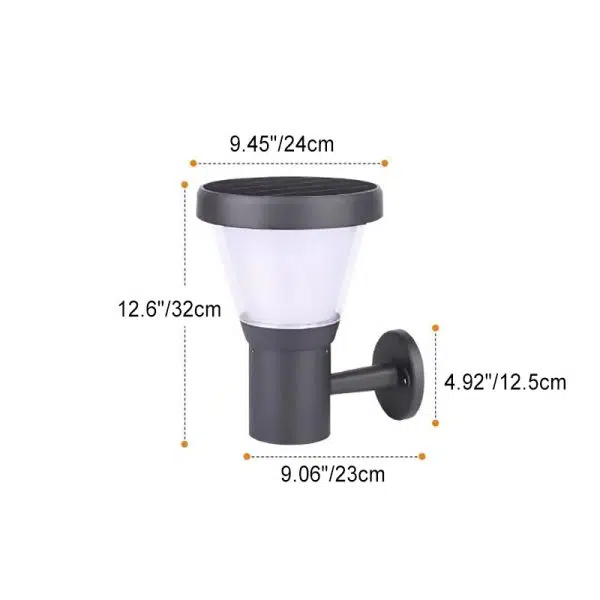 Contemporary Simplicity Aluminum PC Arc Arm LED Outdoor Wall Sconce Lamp For Garden - Image 5