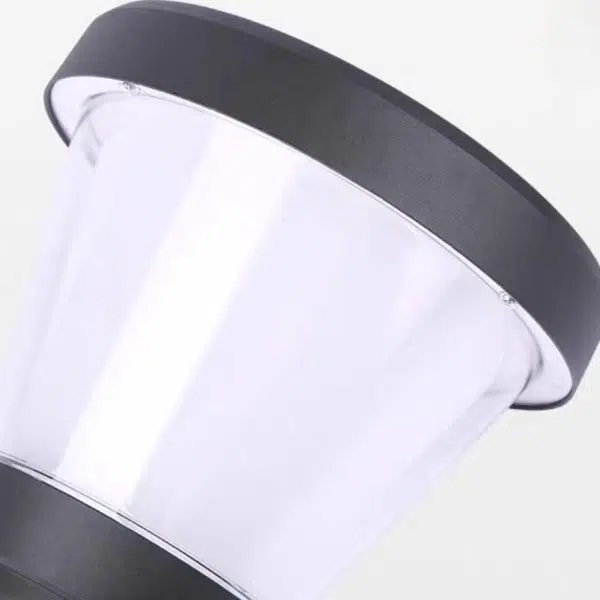 Contemporary Simplicity Aluminum PC Arc Arm LED Outdoor Wall Sconce Lamp For Garden - Image 6