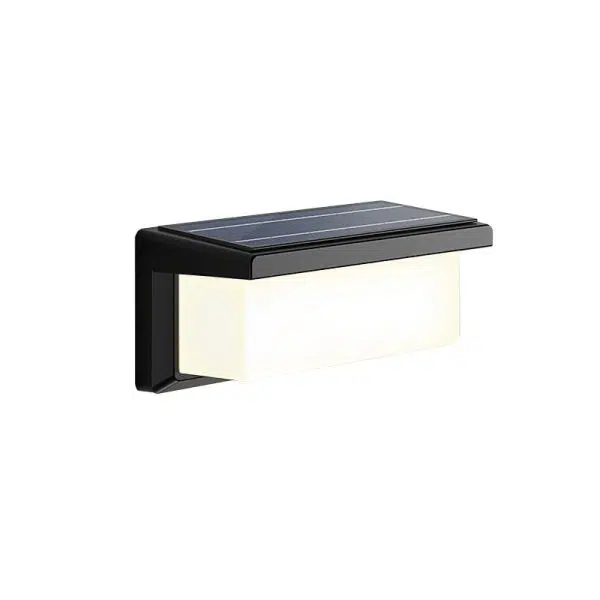 Contemporary Simplicity Rectangular Waterproof Solar Human Body Induction LED Outdoor Wall Sconce Lamp For Garden - Image 13