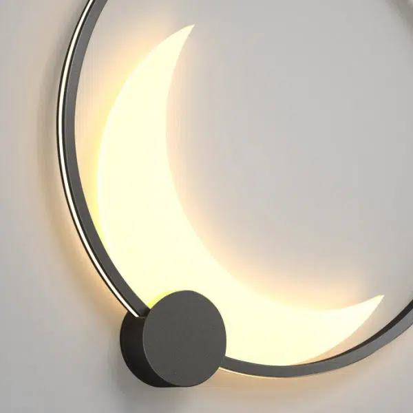 Contemporary Simplicity Geometric Circle Ring Stainless Steel Acrylic LED Solar Outdoor Wall Sconce Lamp For Garden - Image 5