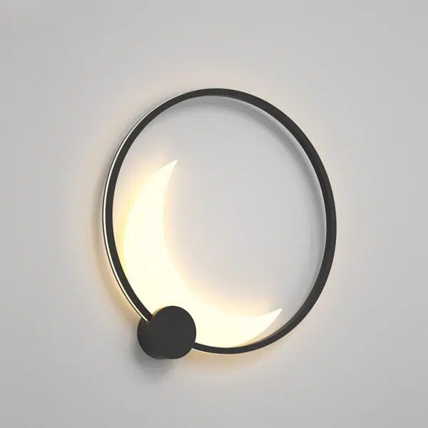 Contemporary Simplicity Geometric Circle Ring Stainless Steel Acrylic LED Solar Outdoor Wall Sconce Lamp For Garden - Image 12