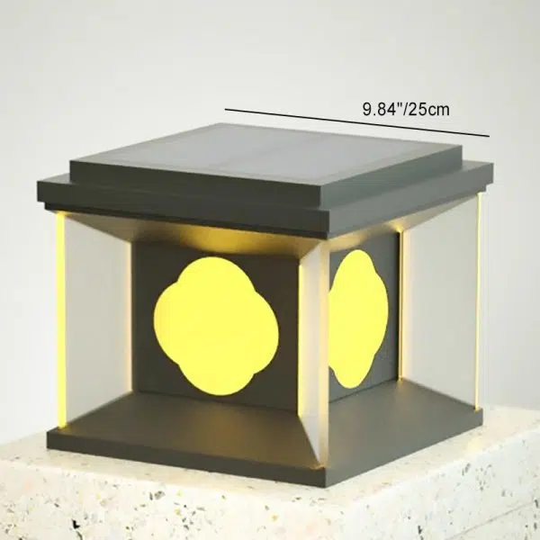 Contemporary Simplicity Square Aluminum Stainless Steel LED Outdoor Post Light For Garden - Image 4