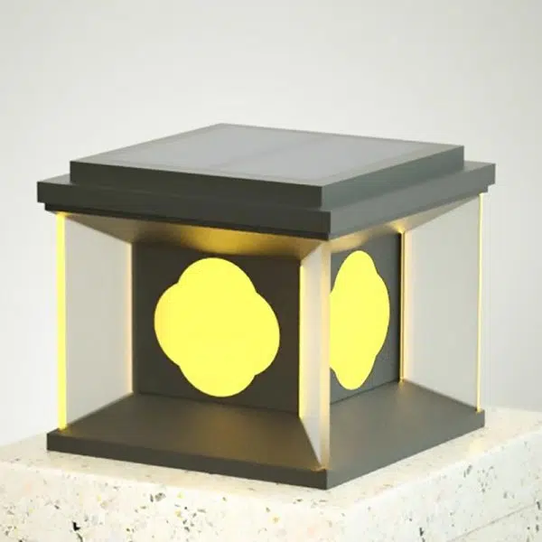 Contemporary Simplicity Square Aluminum Stainless Steel LED Outdoor Post Light For Garden - Image 6