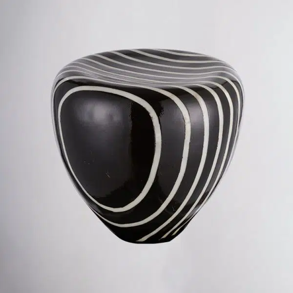 Contemporary Simplicity Solar Resin Simulation Striped Stone LED Outdoor Light For Garden - Image 15