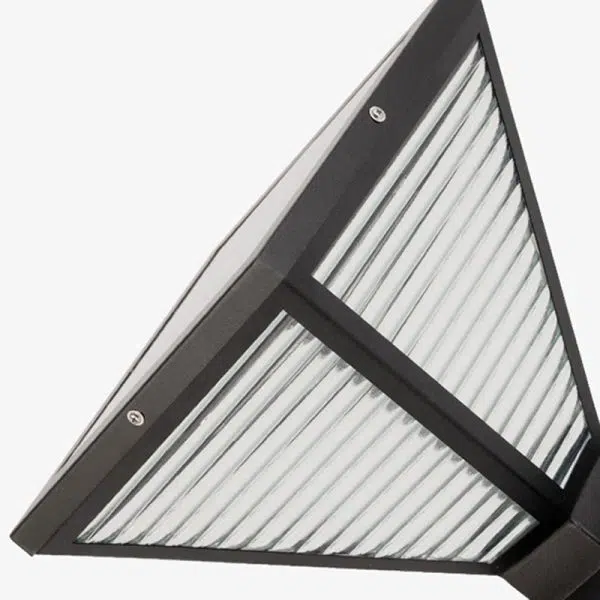 Modern Minimalist Waterproof Square Prismatic Stainless Steel Glass 1-Light Outdoor Light For Patio - Image 9