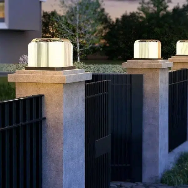 Modern Minimalist Solar Waterproof Square PE Stainless Steel LED Outdoor Light For Outdoor - Image 16