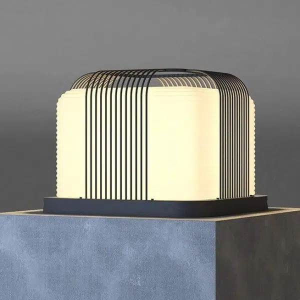 Modern Minimalist Solar Waterproof Square PE Stainless Steel LED Outdoor Light For Outdoor - Image 12