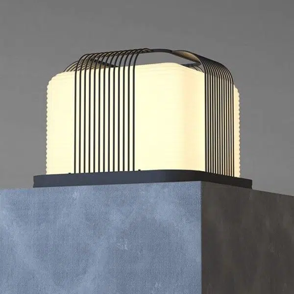 Modern Minimalist Solar Waterproof Square PE Stainless Steel LED Outdoor Light For Outdoor - Image 11