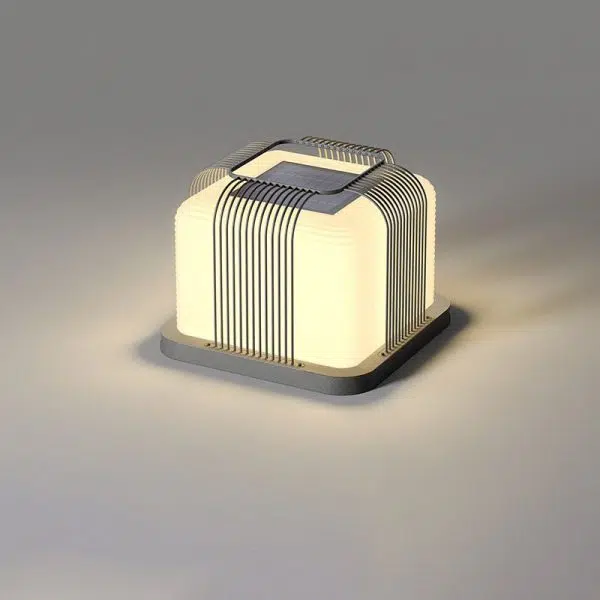 Modern Minimalist Solar Waterproof Square PE Stainless Steel LED Outdoor Light For Outdoor - Image 15