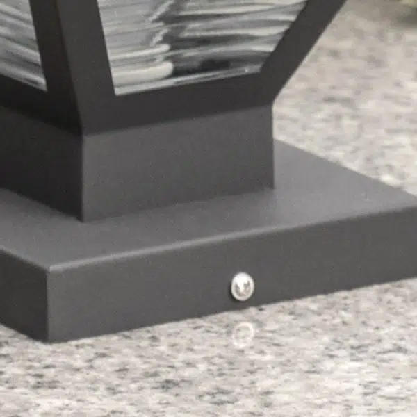 Modern Minimalist Waterproof Square Prismatic Stainless Steel Glass 1-Light Outdoor Light For Patio - Image 8