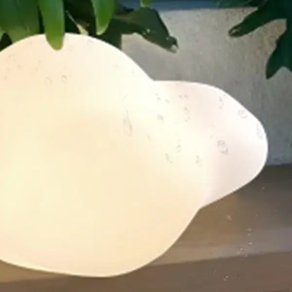 Modern Art Deco Solar Waterproof Cloud Shape PE LED Outdoor Light For Outdoor - Image 9