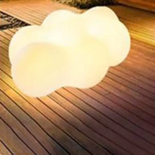 Modern Art Deco Solar Waterproof Cloud Shape PE LED Outdoor Light For Outdoor - Image 15