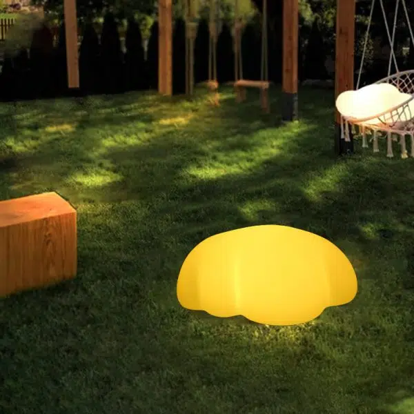 Modern Art Deco Solar Waterproof Cloud Shape PE LED Outdoor Light For Outdoor - Image 18