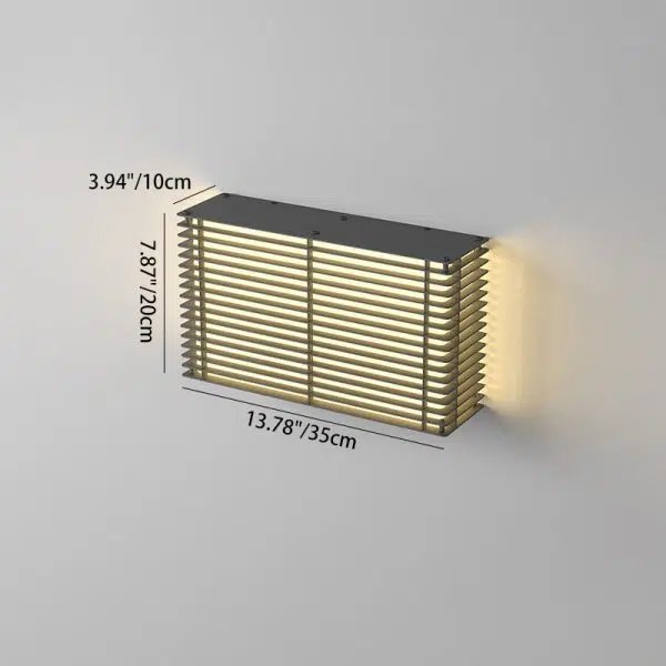 Modern Minimalist Solar Waterproof Rectangle PE Stainless Steel LED Outdoor Light For Outdoor - Image 4