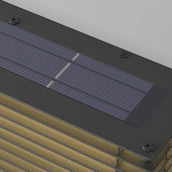 Modern Minimalist Solar Waterproof Rectangle PE Stainless Steel LED Outdoor Light For Outdoor - Image 5