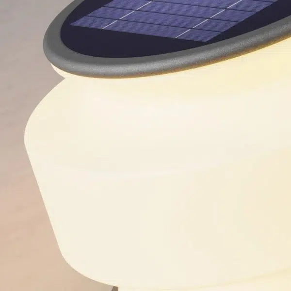 Modern Minimalist Solar Waterproof Cylinder Stainless Steel Plastic LED Outdoor Light For Patio - Image 7