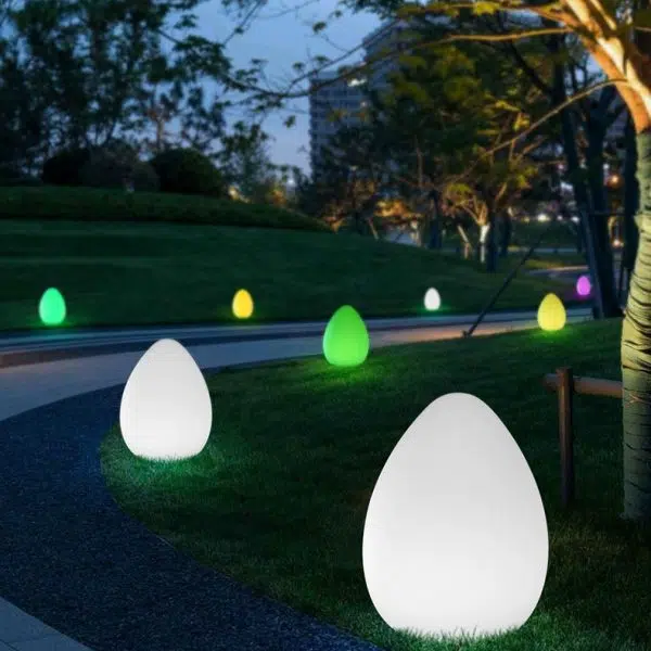 Modern Minimalist Solar Ambient Dinosaur Egg Waterproof PE LED Outdoor Light For Garden - Image 10
