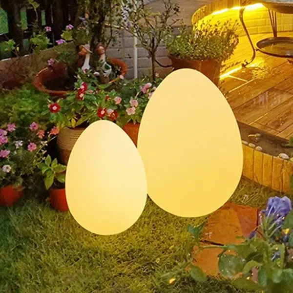 Modern Minimalist Solar Ambient Dinosaur Egg Waterproof PE LED Outdoor Light For Garden - Image 14