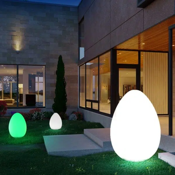 Modern Minimalist Solar Ambient Dinosaur Egg Waterproof PE LED Outdoor Light For Garden - Image 6