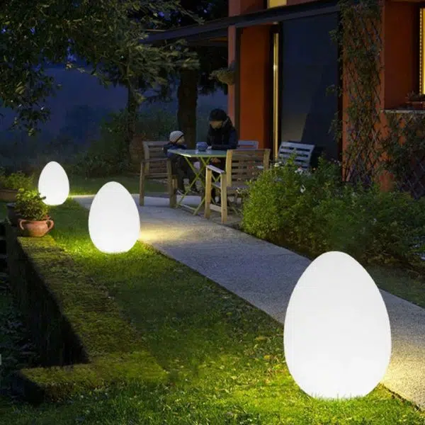 Modern Minimalist Solar Ambient Dinosaur Egg Waterproof PE LED Outdoor Light For Garden - Image 8