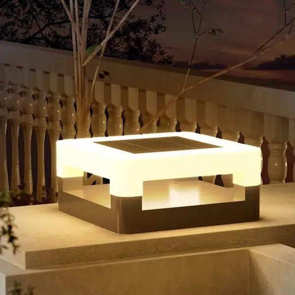 Modern Minimalist Square Waterproof PE Stainless Steel LED Outdoor Light For Garden - Image 11