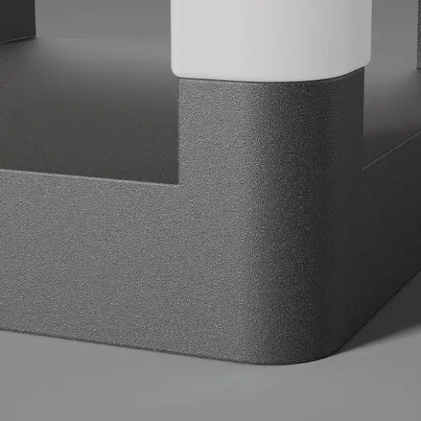 Modern Minimalist Square Waterproof PE Stainless Steel LED Outdoor Light For Garden - Image 5