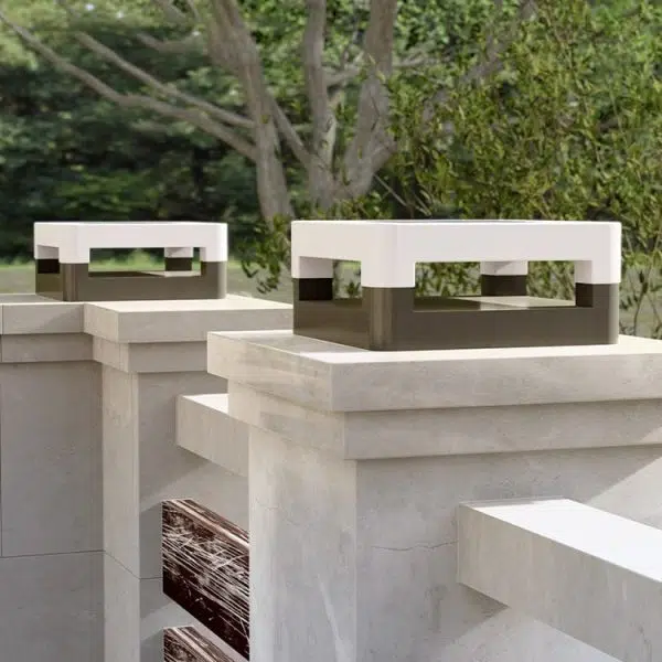 Modern Minimalist Square Waterproof PE Stainless Steel LED Outdoor Light For Garden - Image 9