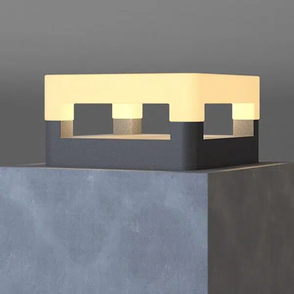 Modern Minimalist Square Waterproof PE Stainless Steel LED Outdoor Light For Garden - Image 15