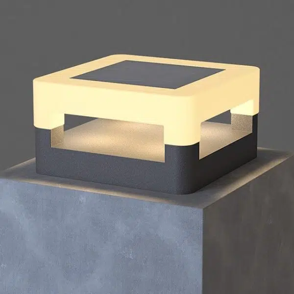 Modern Minimalist Square Waterproof PE Stainless Steel LED Outdoor Light For Garden - Image 13