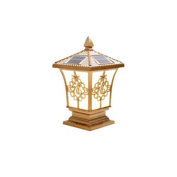 Traditional Chinese Square Column Solar Waterproof PC ABS LED Landscape Lighting Outdoor Light For Outdoor Patio - Image 19