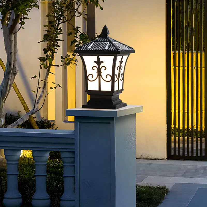 BS-Lighting-LW00754-15.jpg Traditional Chinese Square Column Solar Waterproof PC ABS LED Landscape Lighting Outdoor Light For Outdoor Patio - Image 1