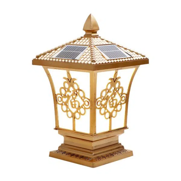 Traditional Chinese Square Column Solar Waterproof PC ABS LED Landscape Lighting Outdoor Light For Outdoor Patio - Image 20