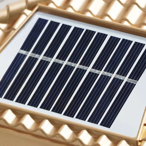 Traditional Chinese Square Column Solar Waterproof PC ABS LED Landscape Lighting Outdoor Light For Outdoor Patio - Image 7