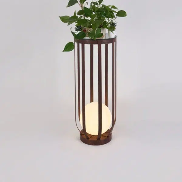 Modern Minimalist Round Skeleton Globe Waterproof PE Iron 1-Light Lawn Landscape Light For Garden - Image 12