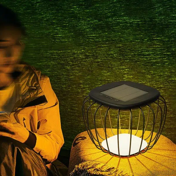 Modern Minimalist Hollow Square Solar Waterproof PE Iron LED Outdoor Landscape For Outdoor Patio - Image 11