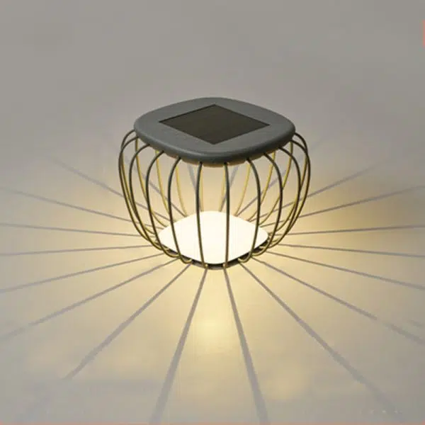 Modern Minimalist Hollow Square Solar Waterproof PE Iron LED Outdoor Landscape For Outdoor Patio - Image 16