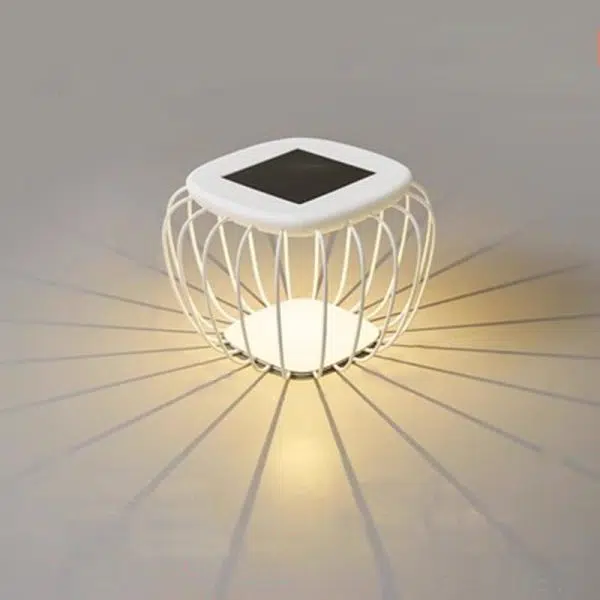 Modern Minimalist Hollow Square Solar Waterproof PE Iron LED Outdoor Landscape For Outdoor Patio - Image 17