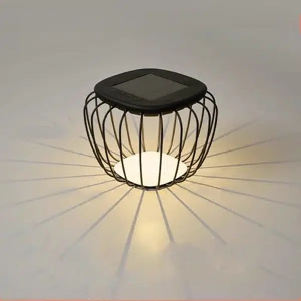 Modern Minimalist Hollow Square Solar Waterproof PE Iron LED Outdoor Landscape For Outdoor Patio - Image 18