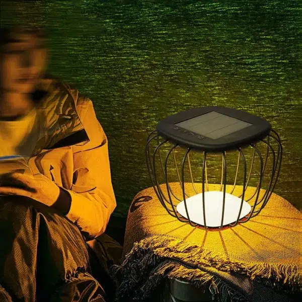 Modern Minimalist Hollow Square Solar Waterproof PE Iron LED Outdoor Landscape For Outdoor Patio - Image 12