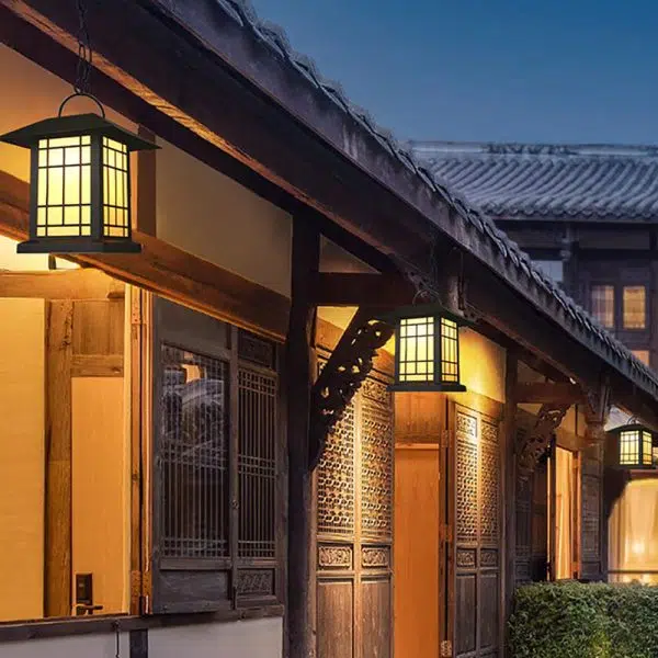 Modern Minimalist House Shape Square Acrylic Stainless Steel LED Outdoor Light For Garden - Image 9