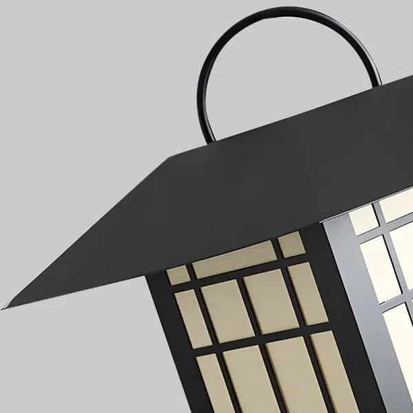 Modern Minimalist House Shape Square Acrylic Stainless Steel LED Outdoor Light For Garden - Image 6