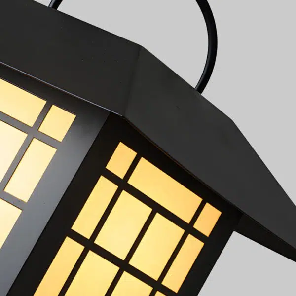 Modern Minimalist House Shape Square Acrylic Stainless Steel LED Outdoor Light For Garden - Image 5