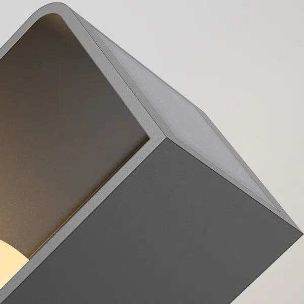 Modern Minimalist Rectangle Cylinder Solar Waterproof PE Hardware LED Outdoor Light For Garden - Image 5