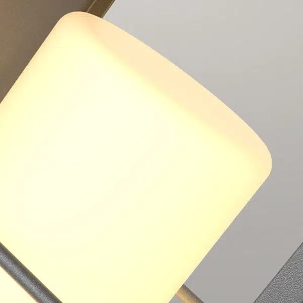 Modern Minimalist Rectangle Cylinder Solar Waterproof PE Hardware LED Outdoor Light For Garden - Image 6