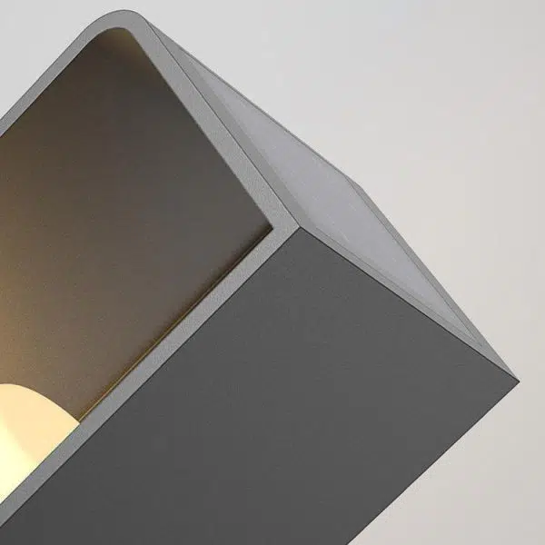 Modern Minimalist Rectangle Cylinder Solar Waterproof PE Hardware LED Outdoor Light For Garden - Image 7