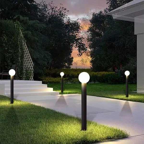 Modern Simplicity Waterproof Cylinder Ball Aluminium PC LED Landscape Lighting Outdoor Light For Garden - Image 10