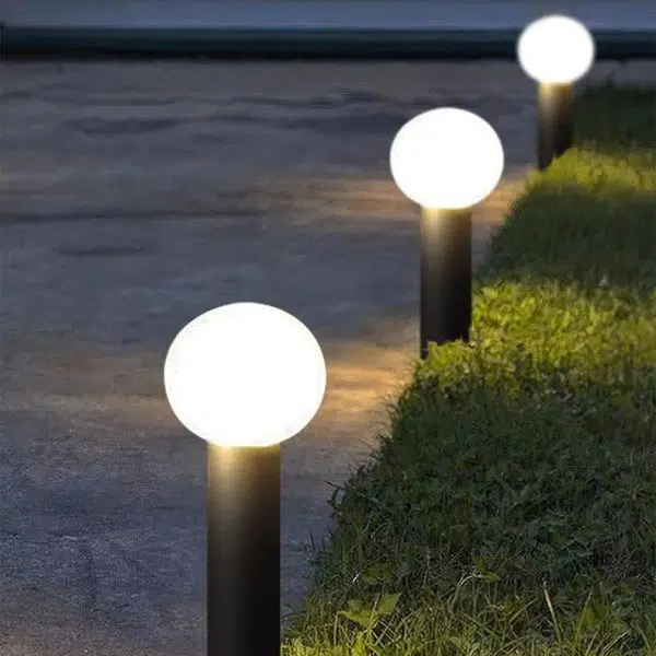 Modern Simplicity Waterproof Cylinder Ball Aluminium PC LED Landscape Lighting Outdoor Light For Garden - Image 4