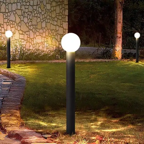 Modern Simplicity Waterproof Cylinder Ball Aluminium PC LED Landscape Lighting Outdoor Light For Garden - Image 13