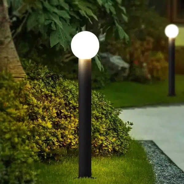 Modern Simplicity Waterproof Cylinder Ball Aluminium PC LED Landscape Lighting Outdoor Light For Garden - Image 2