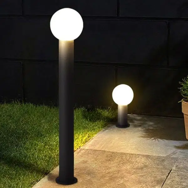 Modern Simplicity Waterproof Cylinder Ball Aluminium PC LED Landscape Lighting Outdoor Light For Garden - Image 12